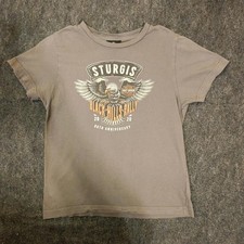 Harley Davidson Sturgis Black Hills Rally 80th Anniversary Kids Tee Grey Youth M picture