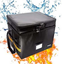 Fireproof Document Safe Box with Lock,Water-resistant Organizer Storage Portable picture