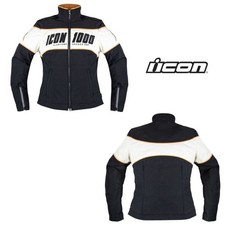 Icon Hella 4 Women Motocross Offroad Black/White Jacket picture