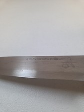 Armstrong Forge Chef Knife 8 Inch Blade Stainless Steel Wood Handle Brass Rivets picture