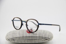 NEW J.F. REY JF 2980 9520 BLUE BROWN HORN GUNMETAL AUTHENTIC EYEGLASSES 47-24 picture
