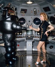 Forbidden Planet Anne Francis, Robby the Robot  11 x 14