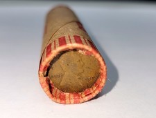 1909 Wheat Cent On One End ~ Wheat Penny Lincoln Cent Roll ~ Estate Coins picture