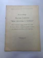Proceedings of the Joint Conference on Better Advertising to Architects  picture