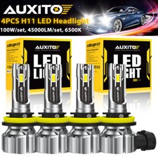 AUXITO 4*H11 LED Headlight Kit High Low Beam 500% Super Bright 6500K White Bulbs picture