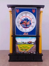 VTG 2001 Danbury Mint New York Mets Shea Stadium Desk Clock MLB Baseball WORKS picture