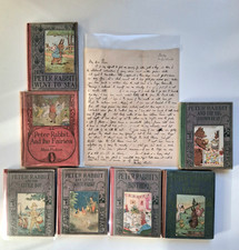 RARE Handwritten Beatrix Heelis (Potter) Letter 1926 + 7 US Peter Rabbit books picture