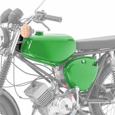 Simson S51 / S50 / S70 Tank / Petrol Tank with side cover green picture
