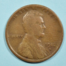 1912 D Lincoln Wheat Cent ~ VF VERY FINE ~ Bronze Penny 1c Coin picture