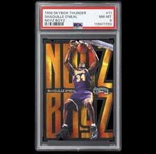 1998-99 Skybox Thunder - Noyz Boyz Shaquille O'Neal #11 PSA 8 Low Pop Insert SP picture