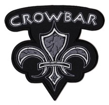 Crowbar Patch Embroidered Sew On Band Gray Logo American Sludge Doom Metal picture