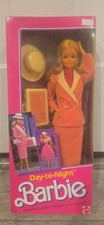 Vintage 1984 Mattel Day-to-Night Barbie Doll #7929 NRFB Pink Suit Gown Briefcase picture