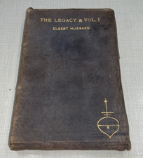 Legacy  Volume I Elbert Hubbard Roycroft Press 1896 Leather East Aurora NY picture