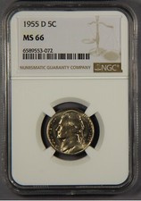 1955-D Jefferson Nickel NGC MS66 picture