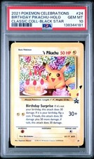 2021 POKEMON CELEBRATIONS BIRTHDAY PIKACHU #24 CLASSIC COLLECTION PSA 10 GEM MT picture