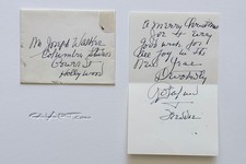 Rosalind Russell Signed Christmas Card Columbia Walker Collection JSA CERT picture