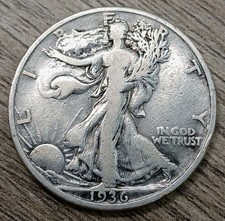 1936-P VF Silver Walking Liberty Half Dollar - #2 picture