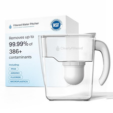 Clearly Filtered Water Filter Pitcher, 10 Cup BPA Free Water Filtration picture