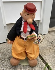 popeye presents wimpy with hamburger vtg plush with tag 1985 collectable picture