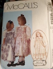 Dress Sewing Pattern McCalls M4648 Size Child 6 7,8  Uncut Factory Fold picture