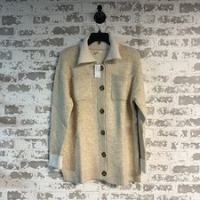 NEW - Maurices - Beige Button Down Knit Cardigan - Small picture