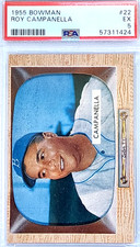 1955 Bowman #22 Roy Campanella PSA EX 5 HOF picture