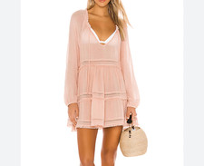 NWT Eberjay Summer Of Love Sofia Dress in Misty Rose sz Small picture