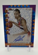 2024-25 Topps Finest Rookie Finest Auto Kyshawn George Blue Geometric Refractor picture