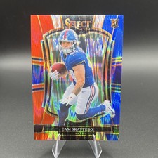 Panini Cam Skattebo RC New York Giants 2025 Select Premier Red & Blue #195 picture