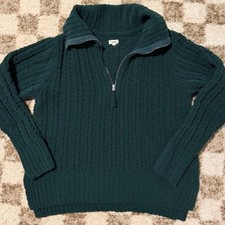 Aerie Women's Green Cozy Knit Sweater picture