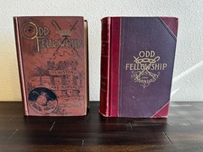 2 ODD FELLOWSHIP Its History And Manual 1890 & 1895 - Order of  Odd Fellows picture
