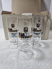 VTG 1997 Bitburger German Beer Glass Sahm Exclusive Pokal New Qty 1 Glass picture
