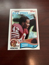 1982 Topps #486 Ronnie Lott Rookie Card HOF. EX picture