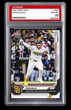 2026 Topps NOW Ethan Salas Rookie Card #695 San Diego Padres Graded 10 picture