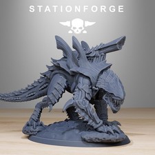 32mm Xenarid Predator Leviathan Fleet Hive Monster Miniature UNPAINTED picture