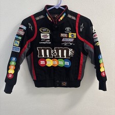 Kyle Busch M&M’s JH Design JGR NASCAR Racing Jacket Coat Youth Small 5/6 Black picture