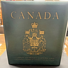 Vintage Minkus Canada Stamp Album Binder 2” Green [EMPTY] picture