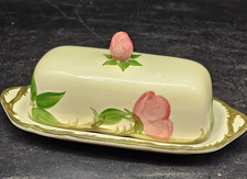FRANCISCAN DESERT ROSE 1/4 LB. Stick Covered Butter Dish picture