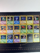 Pokemon Team Rocket 1st Edition Complete (Fan Art)Set 83/82 Master set w Raichu  picture