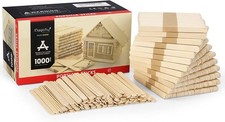 1000pcs Popsicle Sticks, Natural Wooden Food Grade Craft Sticks picture