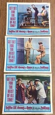 3x ASSAULT ON A QUEEN MOVIE LOBBY CARDS 11×14