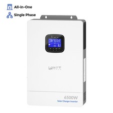 WattCycle 48V 6.5kW Solar Hybrid Inverter  9000W Dual MPPT 3-in-1 Off-grid UPS picture