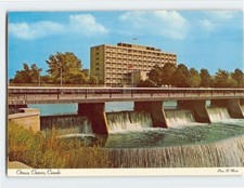 Postcard Rideau Falls  Showing City Hall  Ottawa Ontario Canada picture
