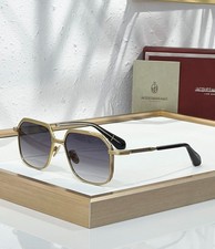 JACQUES MARIE MAGE AIDA Gold Square Sunglasses Gray Gradient Lens 56-17-146 picture
