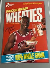 Vintage Michael Jordan Wheaties Poster Chicago Bulls General Mills - Pristine picture