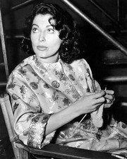 Ava Gardner Owned & Worn Gold Lame long sleeve Kimono from Sydney Guilaroff picture