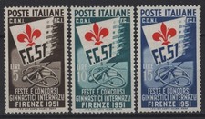 Italy 1951 “Ginnici Firenze” M.N.H. 2 picture