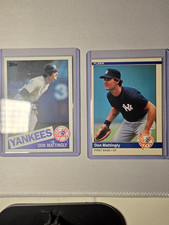 Don Mattingly NY Yankees 2-Card Lot 1985 Topps #665 & 1984 Fleer #131 picture