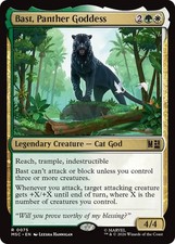 MTG Bast, Panther Goddess [Marvel Super Heroes Commander] Near Mint Magic picture