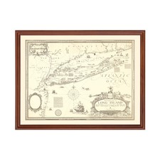 Old Map of Long Island, NY 1925 - Vintage Long Island New Yo picture